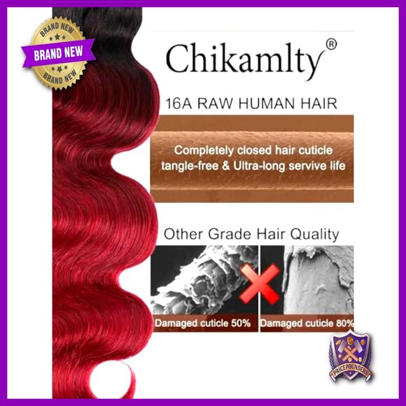 18 Inch Human Hair Extensions, Body Wave, 100% Raw Indian Hair, 3 Bundles main image 6